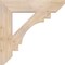 Ekena Millwork Merced Slat Smooth Bracket, Douglas Fir, 5 1/2"W x 30"D x 30"H BKT06X30X30MRC06SDF - alternate 4